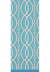 Elegant Chain Guest Towels Party Disposable Tableware, 16 Pieces, Made from Paper, Blue, by Amscan